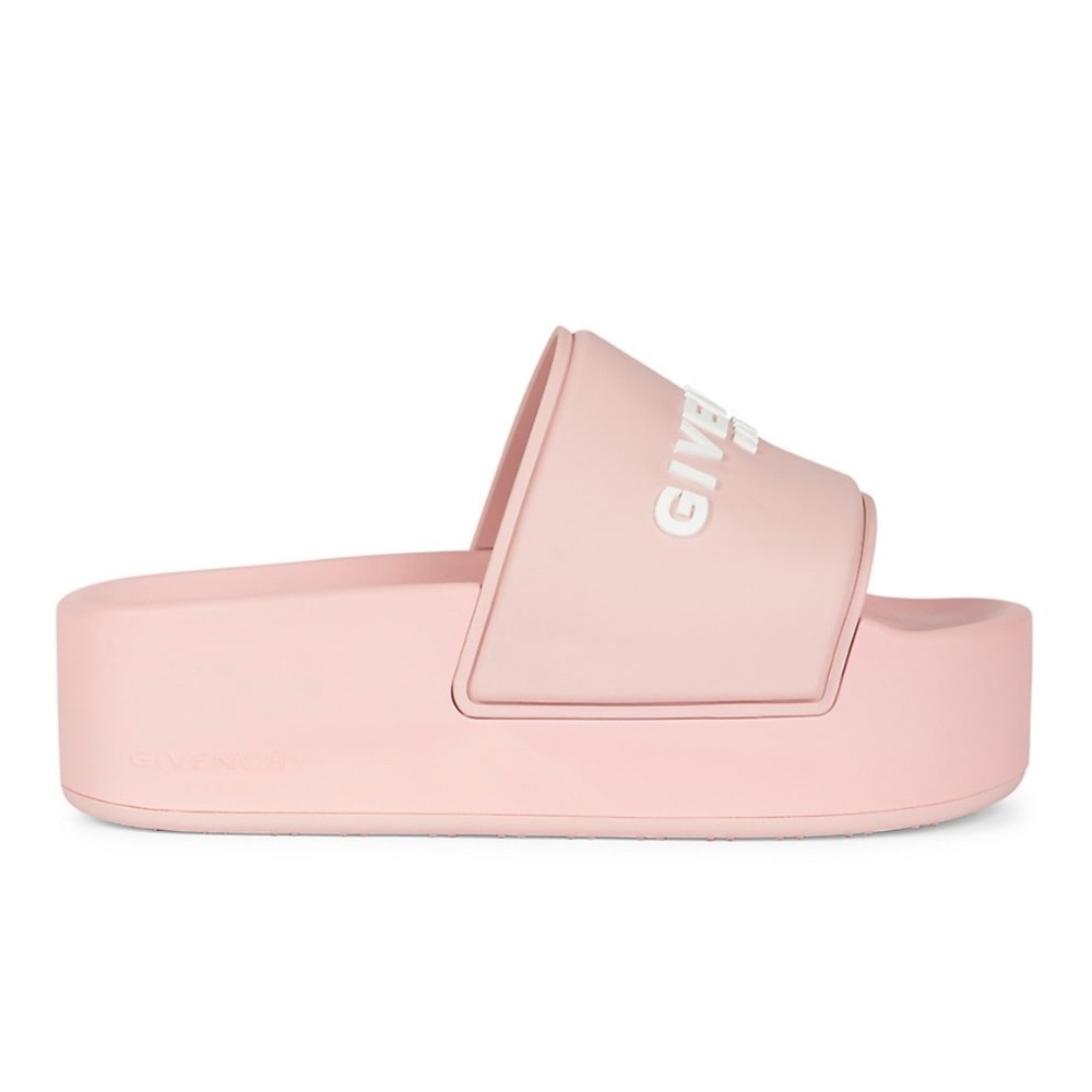 Givenchy Logo Slide Platform Sandals